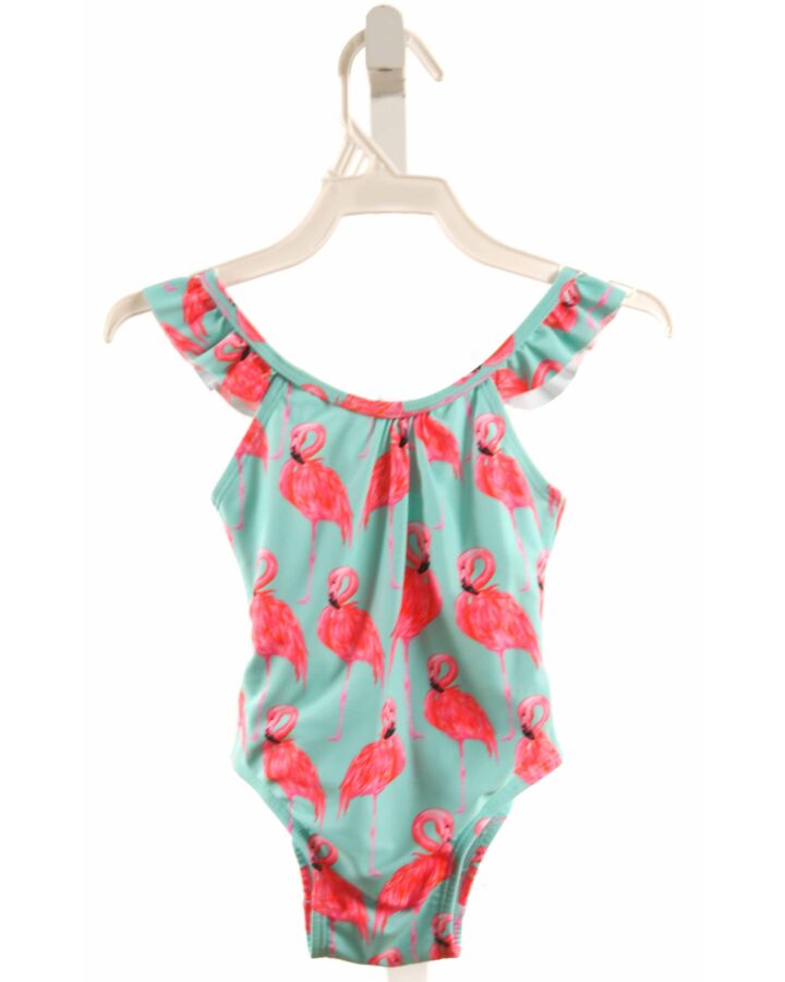SHADE CRITTERS  HOT PINK  PRINT  1-PIECE SWIMSUIT