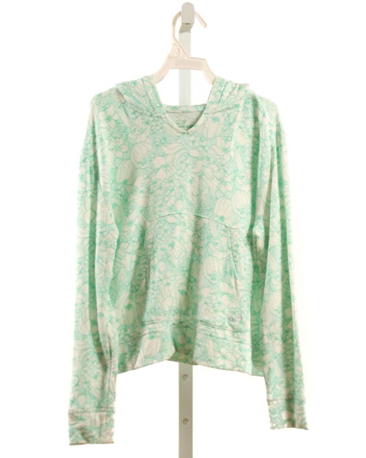 VINEYARD VINES  MINT  FLORAL  PULLOVER