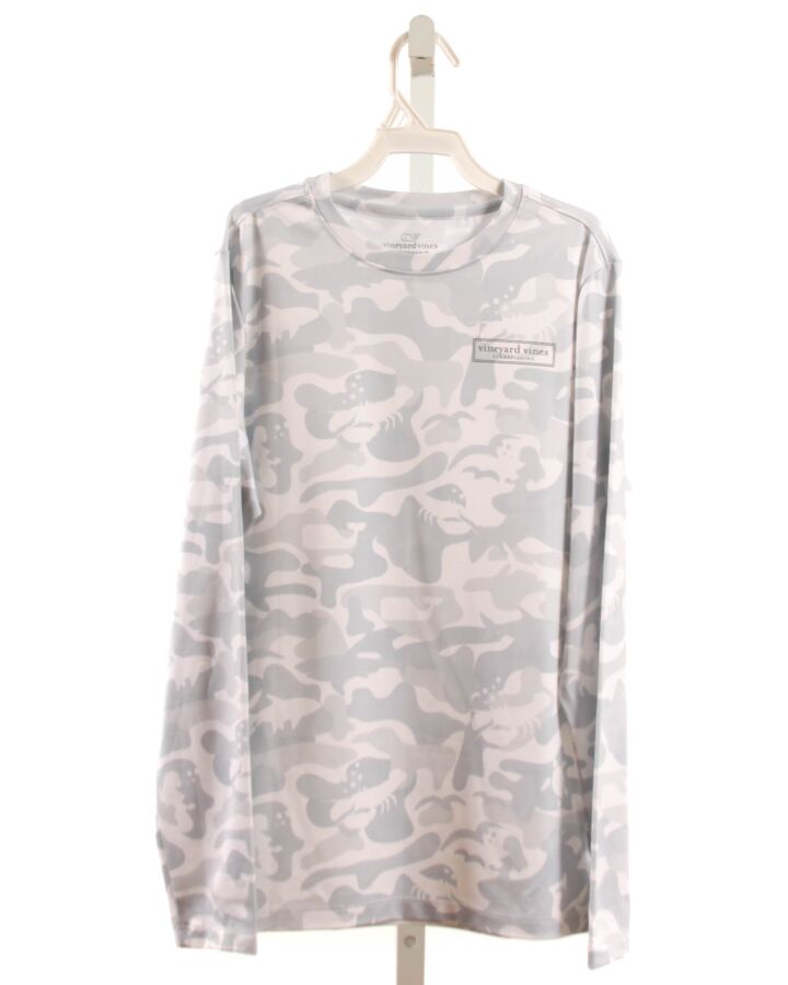 VINEYARD VINES  GRAY    KNIT LS SHIRT