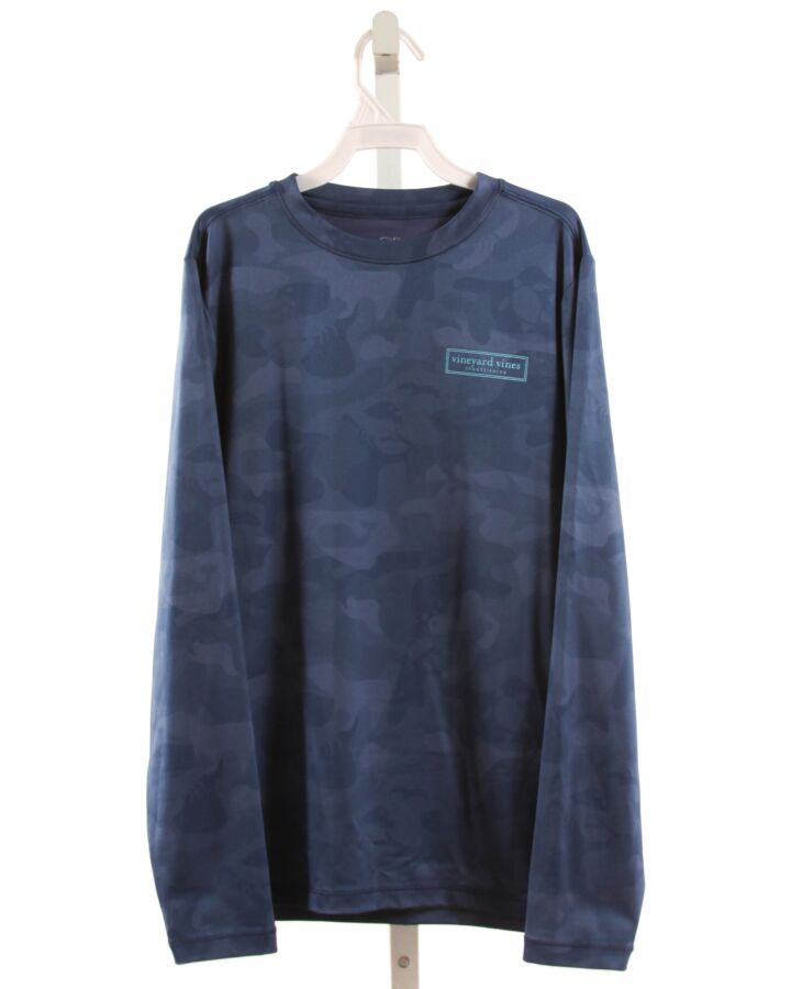 VINEYARD VINES  NAVY    KNIT LS SHIRT