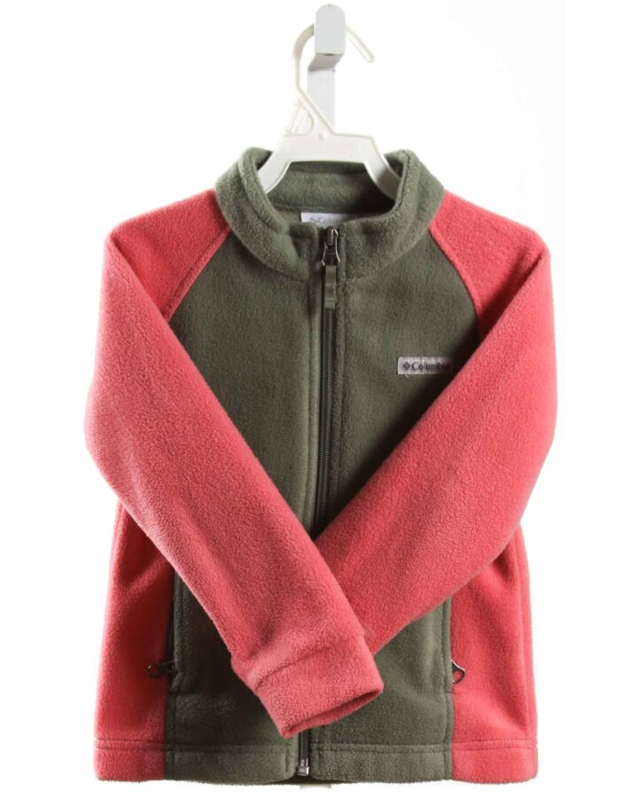 COLUMBIA  PINK FLEECE   OUTERWEAR