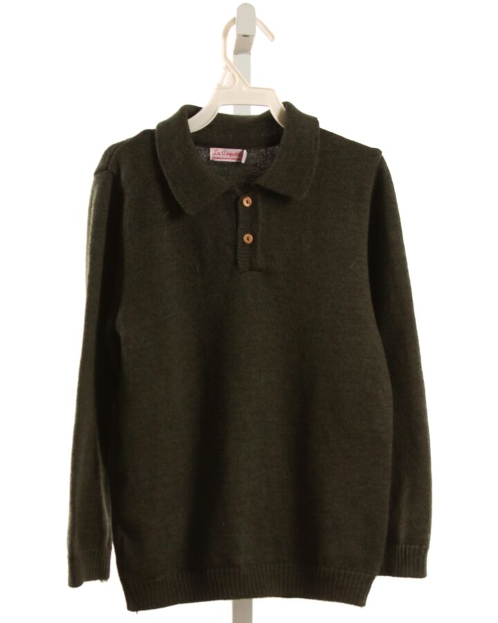 LA COQUETA  FOREST GREEN WOOL   SWEATER