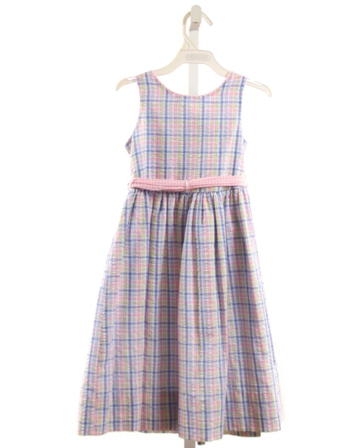 BAILEY BOYS  BLUE SEERSUCKER PLAID  DRESS