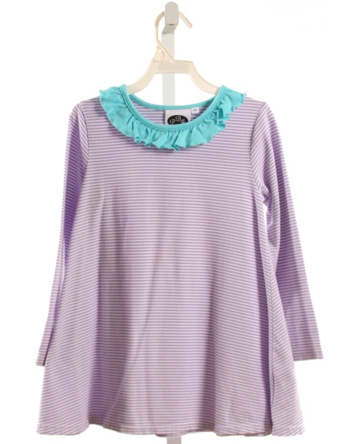 PBJ  LAVENDER  STRIPED  KNIT DRESS