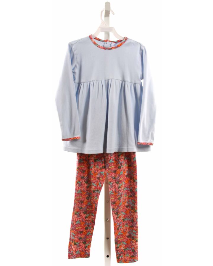 EYELET & IVY  BLUE KNIT FLORAL  2-PIECE OUTFIT