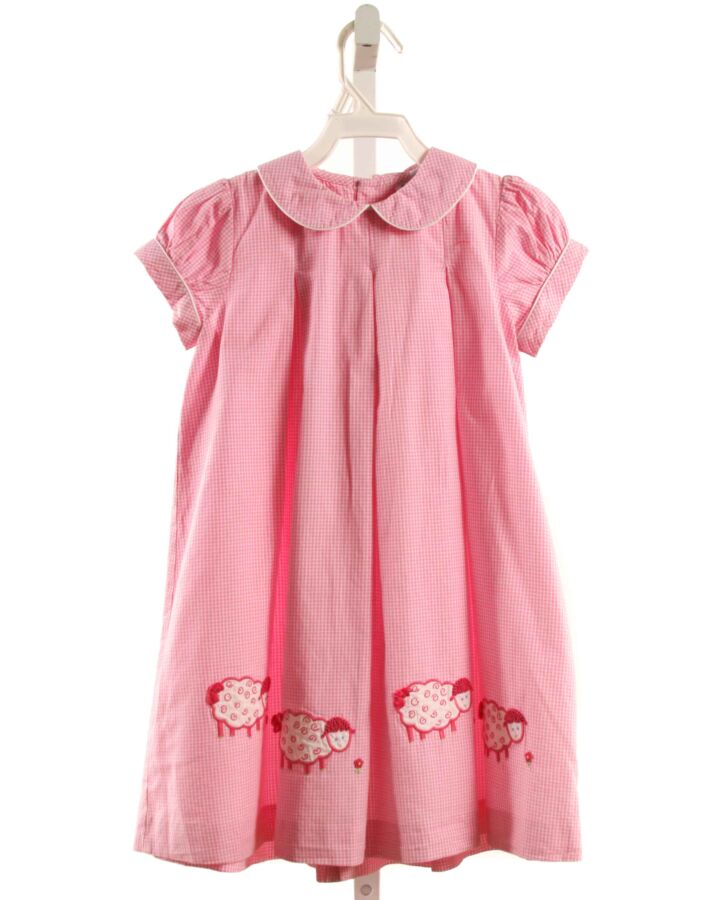 ORIENT EXPRESSED  PINK  GINGHAM APPLIQUED DRESS