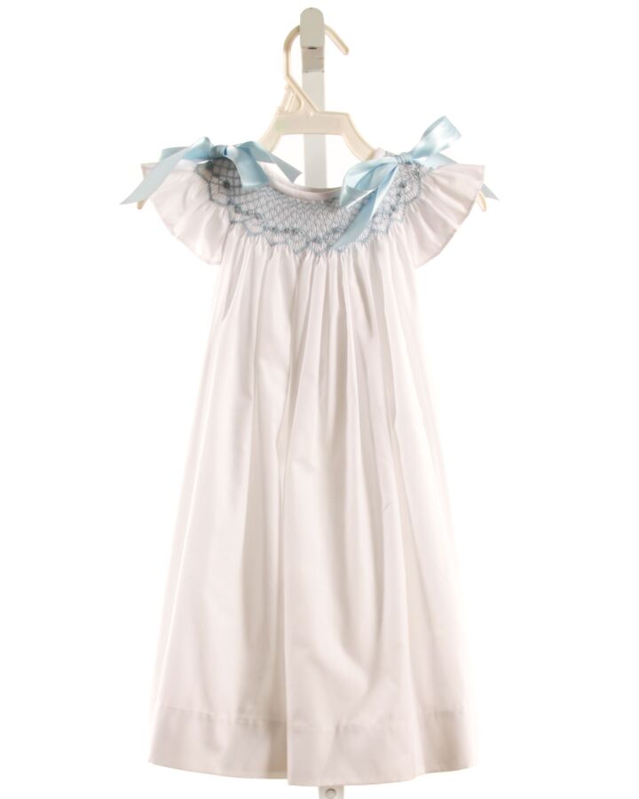 BOW PEEP  WHITE   SMOCKED DRESS WITH BOW