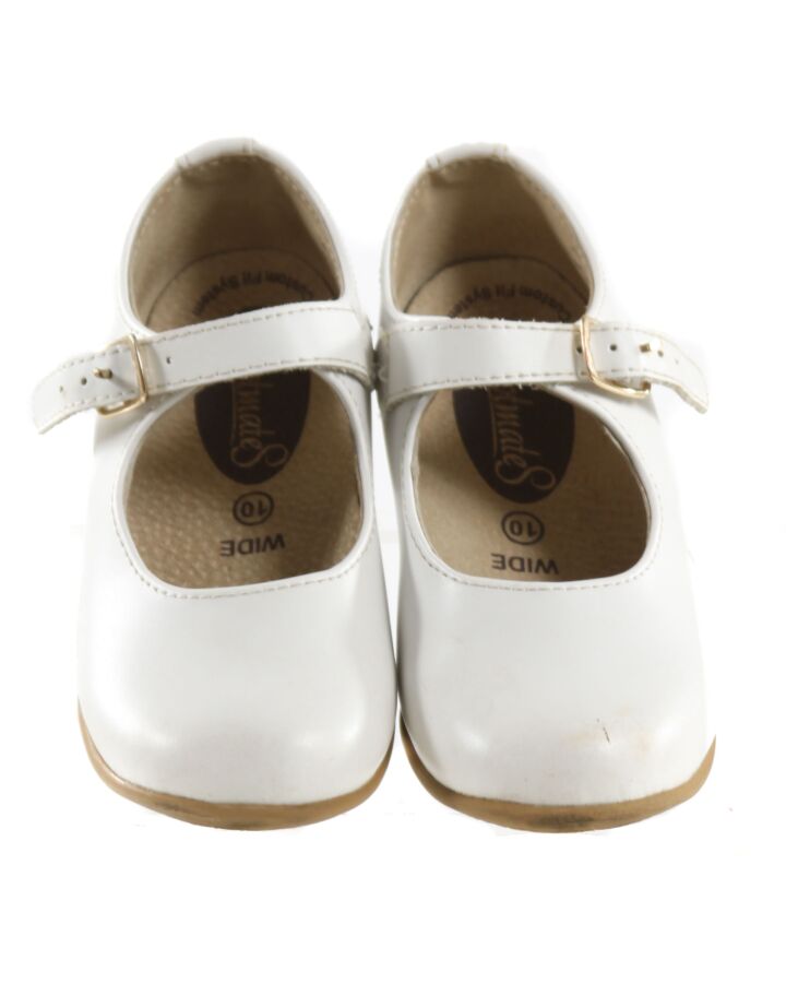 FOOTMATES WHITE MARY JANES *THIS ITEM IS GENTLY USED WITH MINOR SIGNS OF WEAR (MINOR SCUFF) *VGU SIZE TODDLER 10