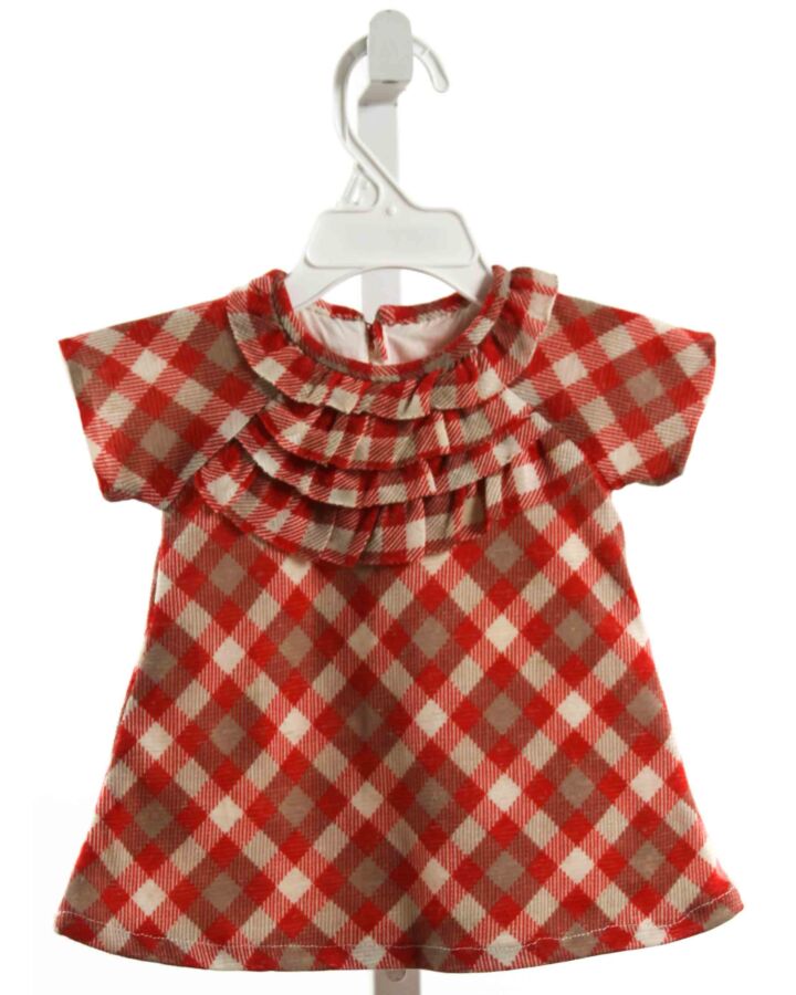 ISABEL GARRETON  RED  PLAID  DRESS