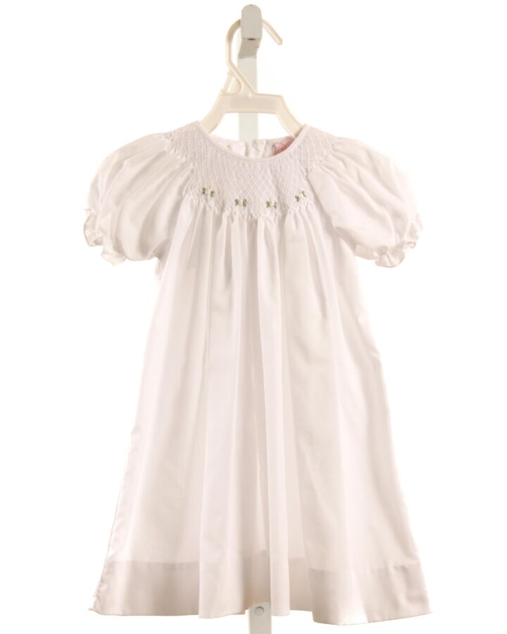 PETIT AMI  WHITE   SMOCKED DRESS