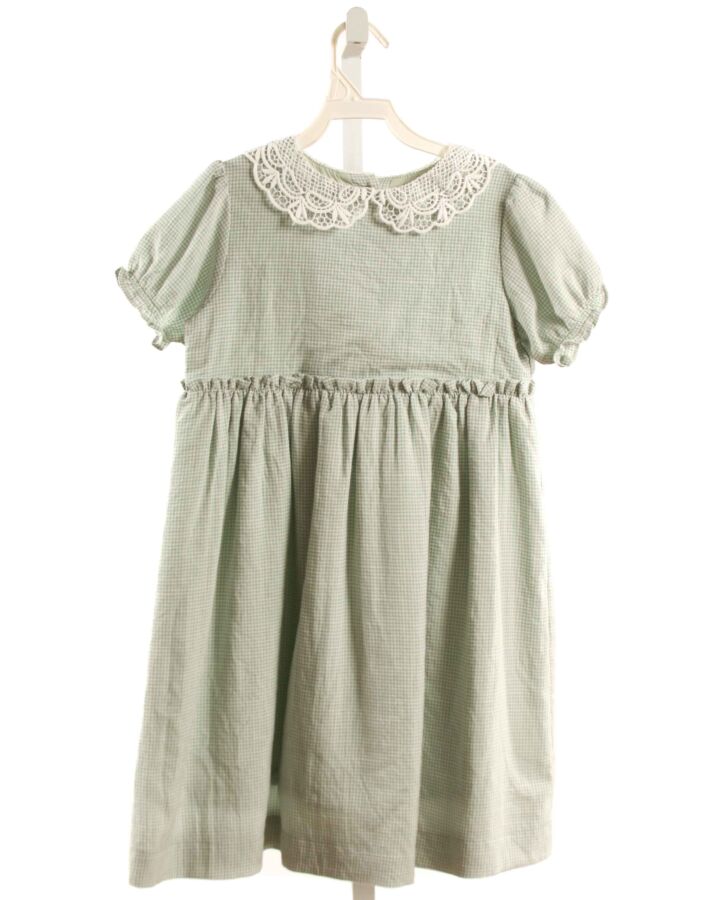 MAISON ME  GREEN  GINGHAM  DRESS
