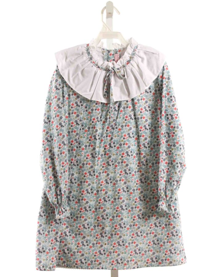 LA COQUETA  BLUE  FLORAL  DRESS