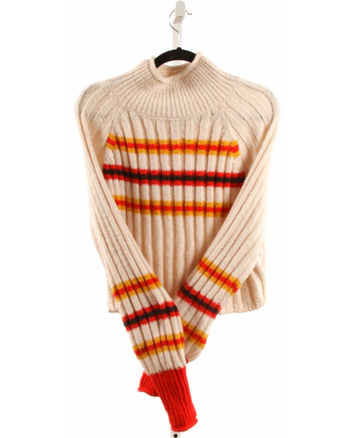 URBAN OUTFITTRS  IVORY  STRIPED  SWEATER