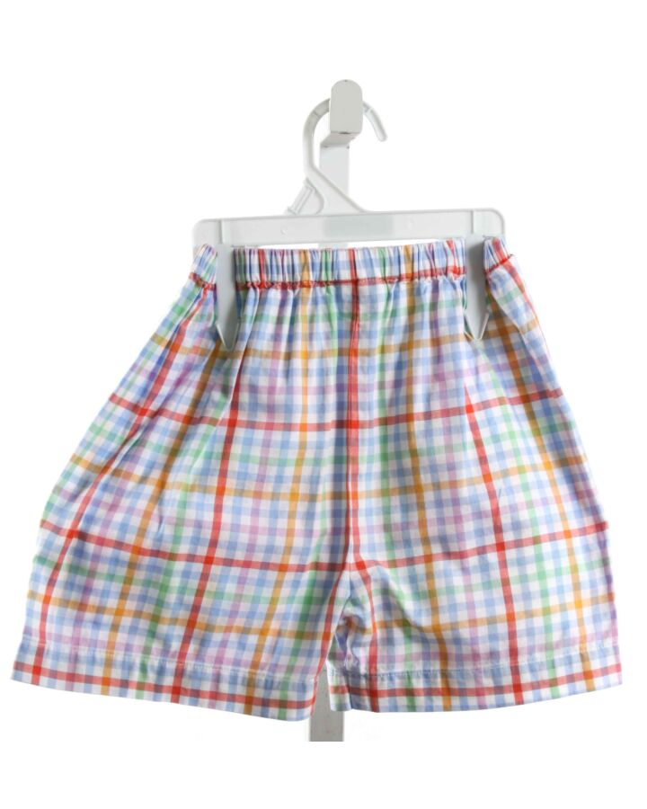 RED BEANS  MULTI-COLOR  PLAID  SHORTS