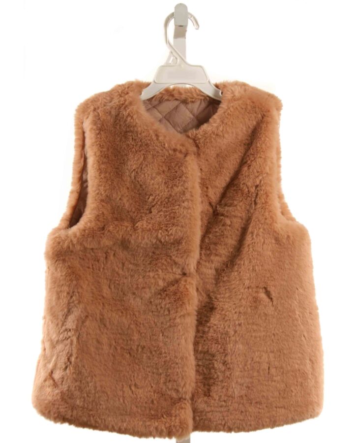 ZARA  BROWN FLEECE   VEST