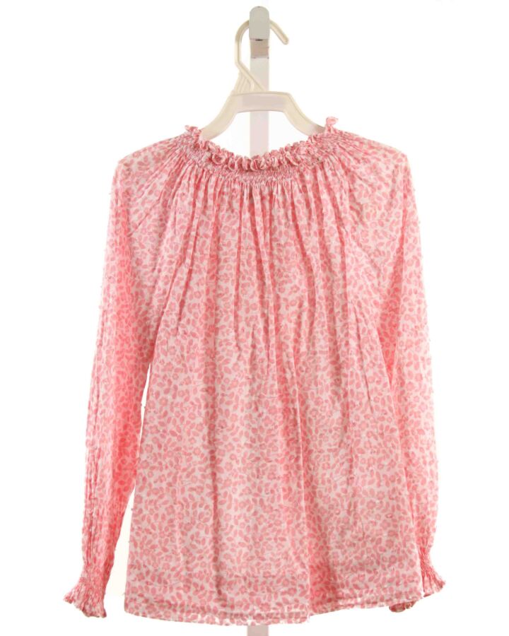 ALICE KATHLEEN  PINK SWISS DOT FLORAL  SHIRT-LS