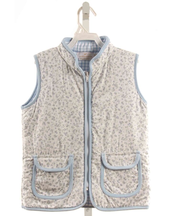 SAL & PIMENTA  LT BLUE  FLORAL  VEST