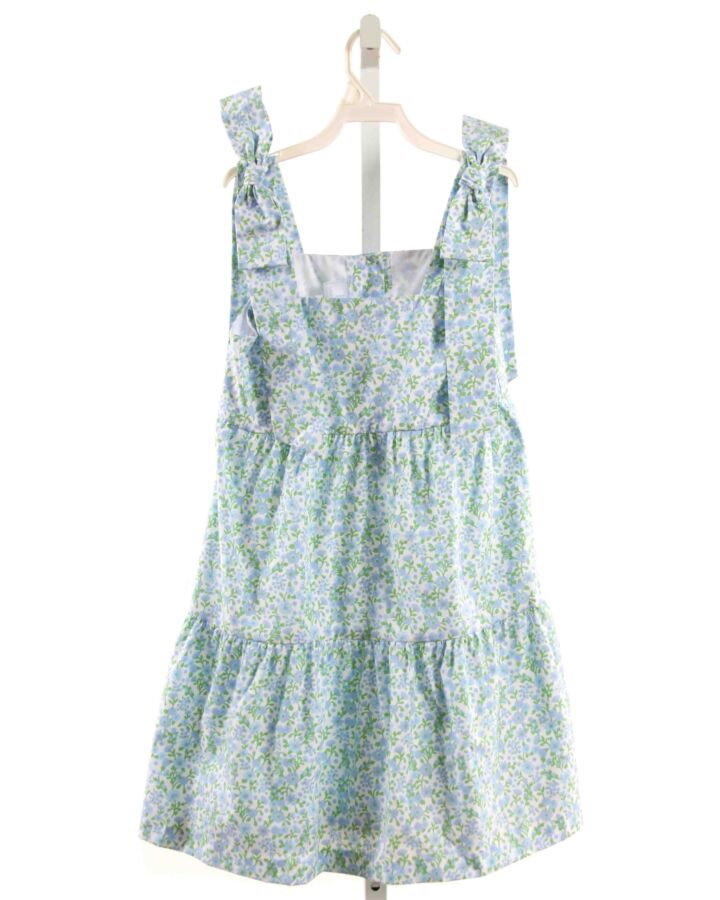 LITTLE ENGLISH  LT BLUE  FLORAL  DRESS WITH BOW