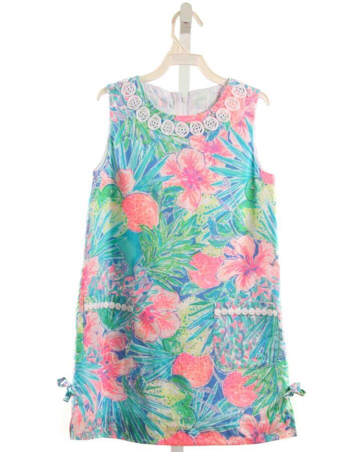 LILLY PULITZER  GREEN  FLORAL  DRESS