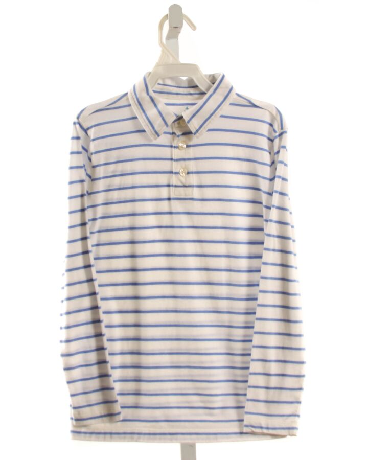 CREWCUTS  BLUE  STRIPED  KNIT LS SHIRT