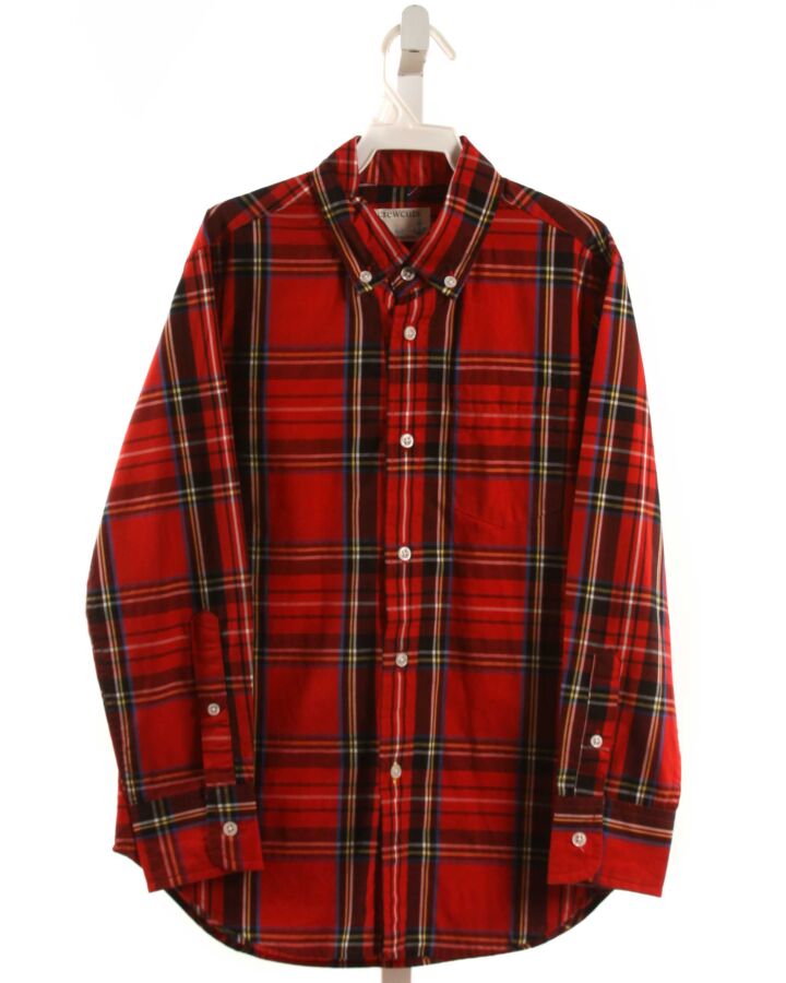 CREWCUTS  RED  PLAID  DRESS SHIRT