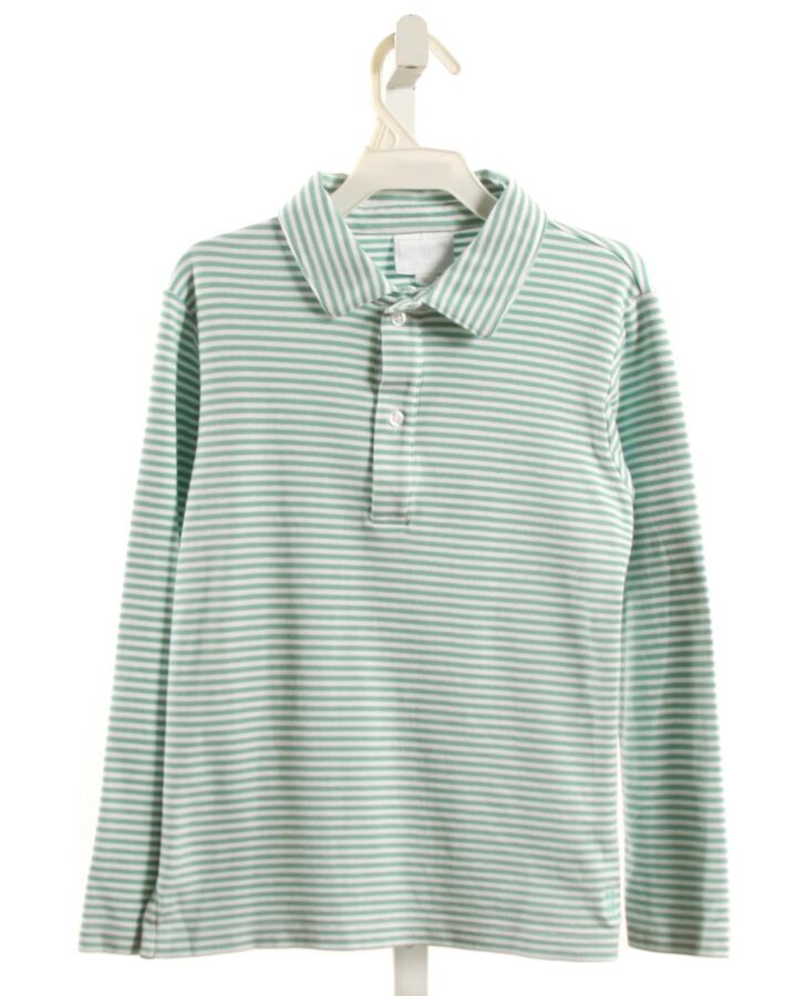 LITTLE ENGLISH  MINT  STRIPED  KNIT LS SHIRT