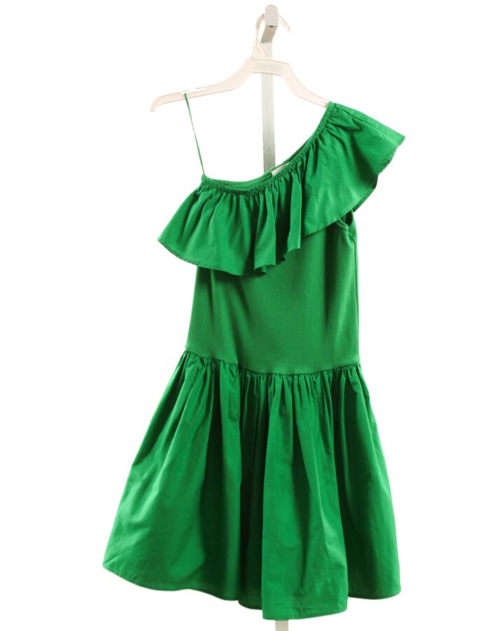 MOLO  GREEN    DRESS WITH RUFFLE