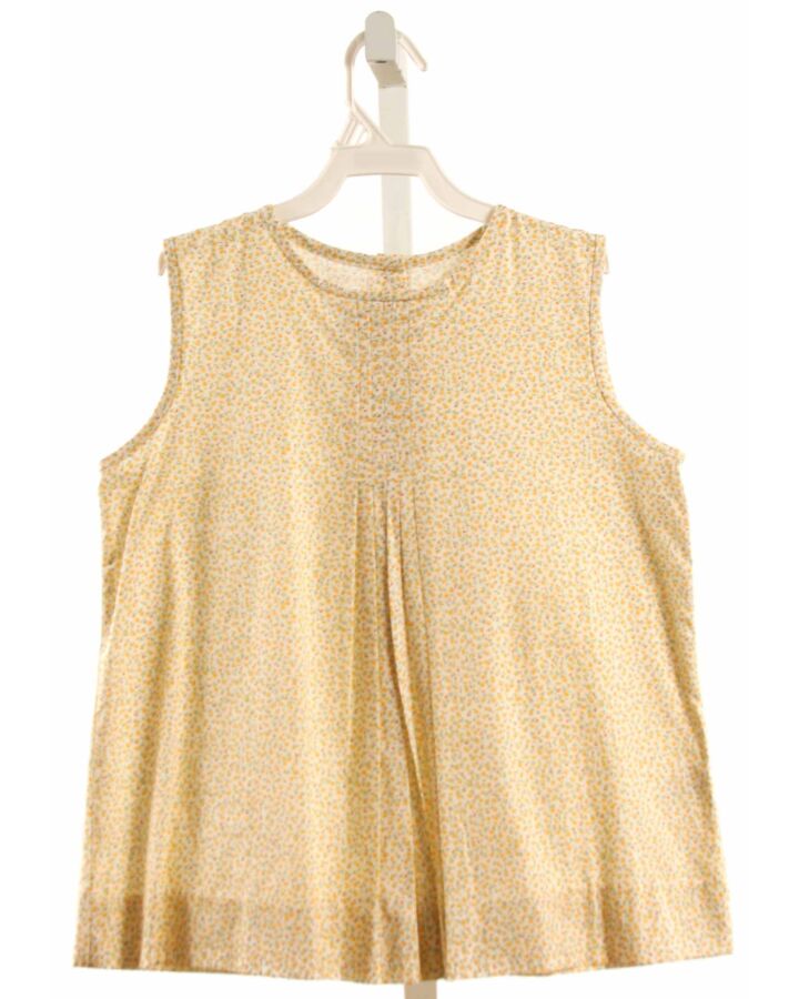 ALICE KATHLEEN  YELLOW  FLORAL  SLEEVELESS SHIRT
