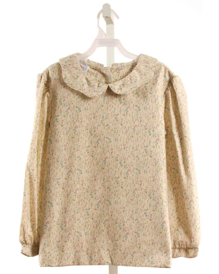 RED BEANS  IVORY  FLORAL  DRESS SHIRT