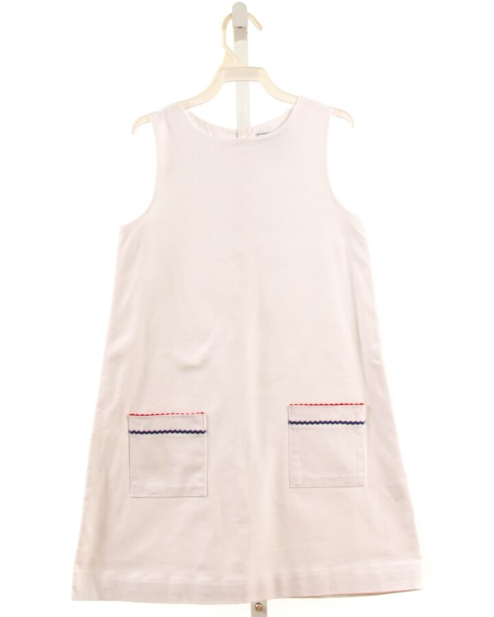 CPC  WHITE PIQUE   DRESS WITH RIC RAC