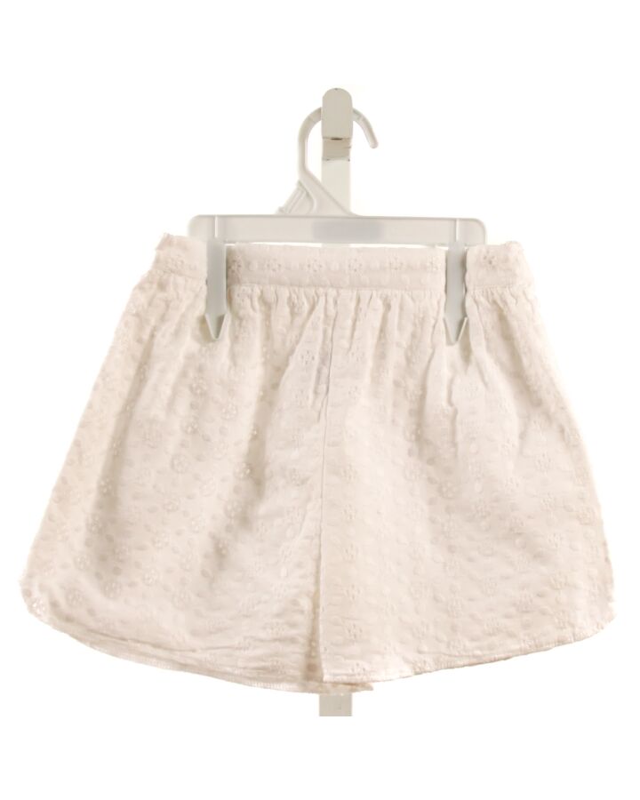 MARY & GRACE  WHITE EYELET  EMBROIDERED SHORTS