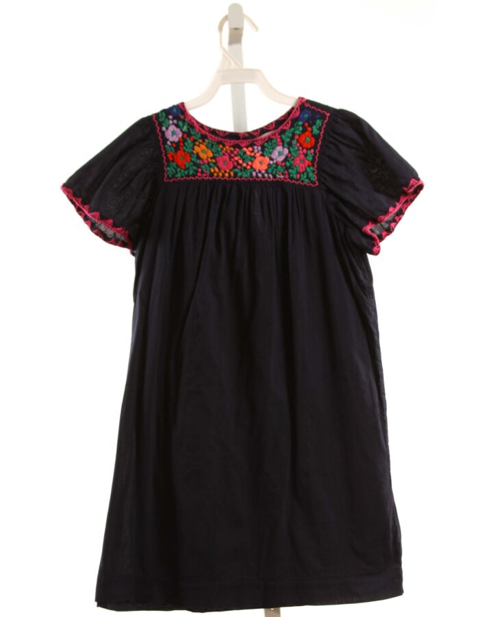 CREWCUTS  NAVY  FLORAL EMBROIDERED DRESS