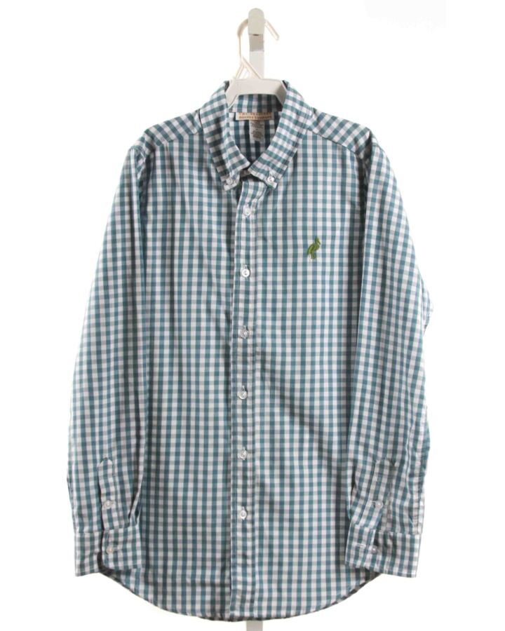 THE BEAUFORT BONNET COMPANY  BLUE  GINGHAM  DRESS SHIRT