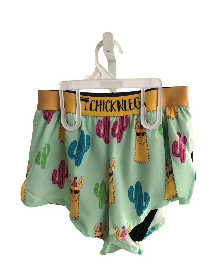 CHICKENLEGS  GREEN   PRINTED DESIGN SHORTS