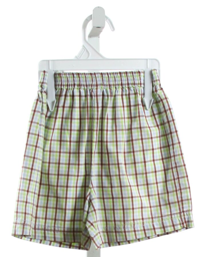 ANAVINI  MULTI-COLOR  PLAID  SHORTS