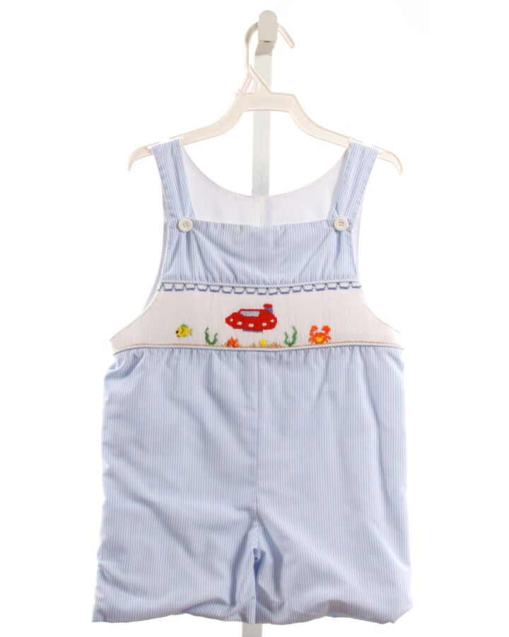 REMEMBER NGUYEN  LT BLUE  STRIPED SMOCKED JON JON