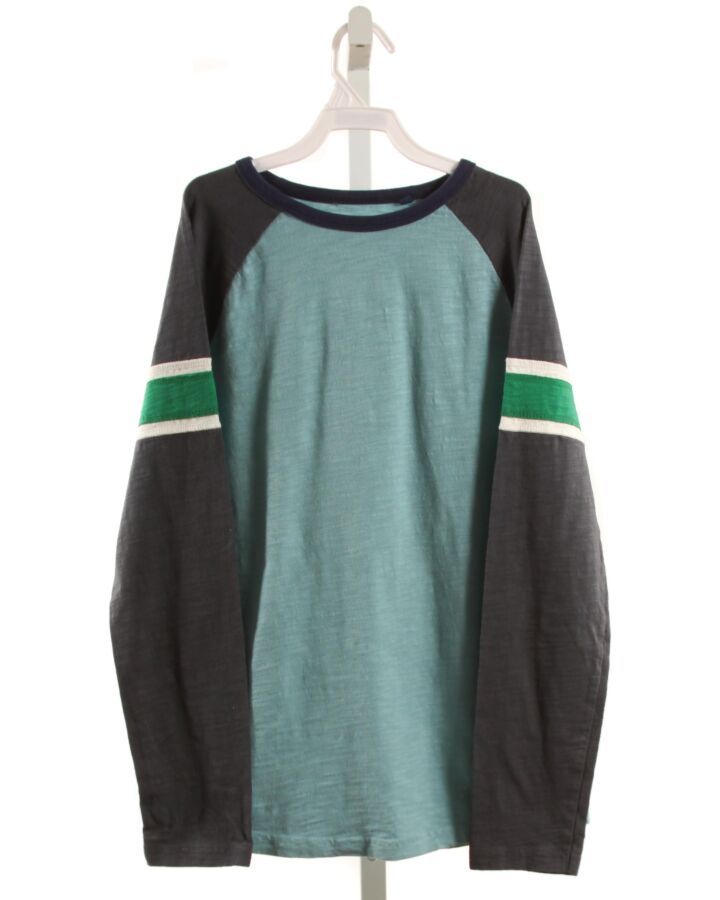 MINI BODEN  BLUE    KNIT LS SHIRT