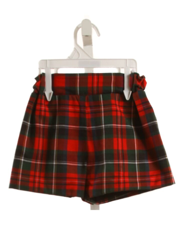 THE BEAUFORT BONNET COMPANY  RED  PLAID  SHORTS