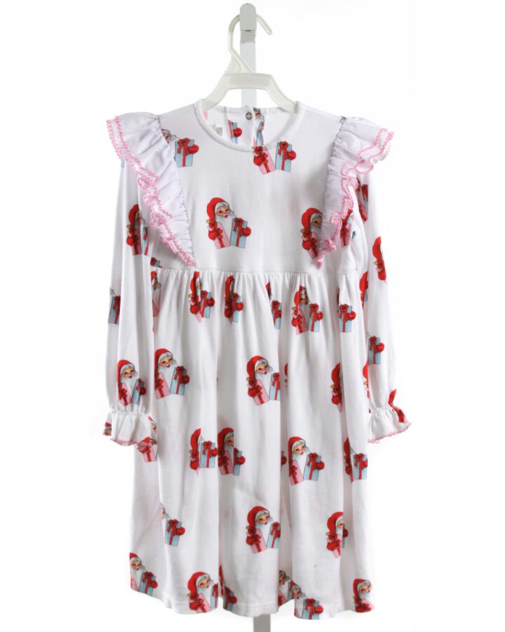 SAL & PIMENTA  WHITE  PRINT  LOUNGEWEAR WITH PICOT STITCHING