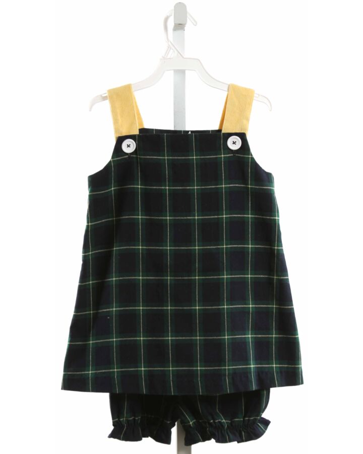 THE BEAUFORT BONNET COMPANY  FOREST GREEN  PLAID  2-PIECE OUTFIT
