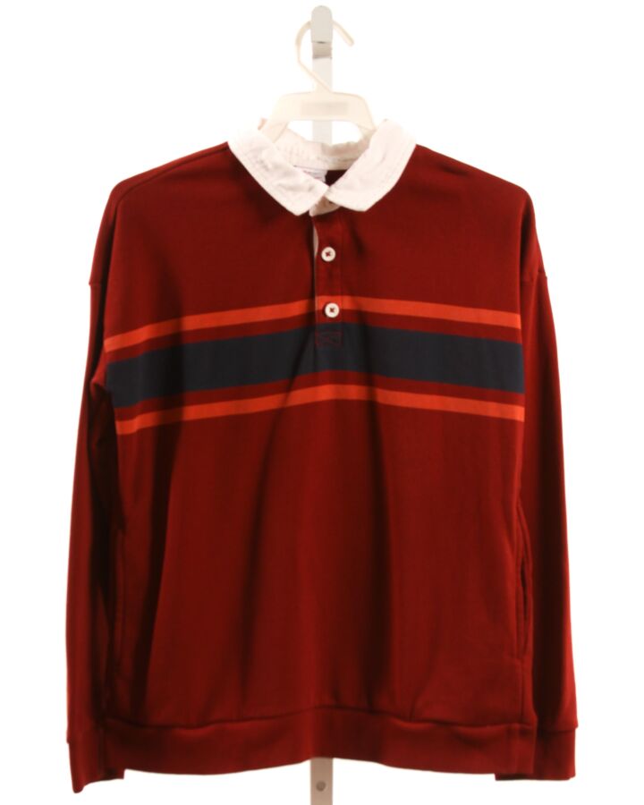 HANNA ANDERSSON  MAROON  STRIPED  PULLOVER