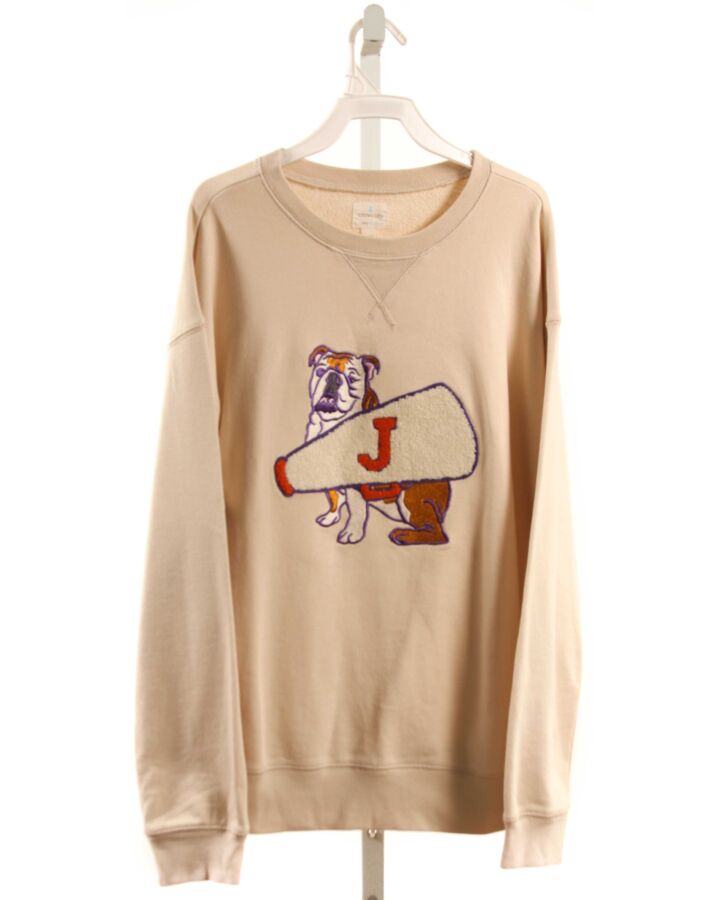 CREWCUTS  IVORY   APPLIQUED PULLOVER