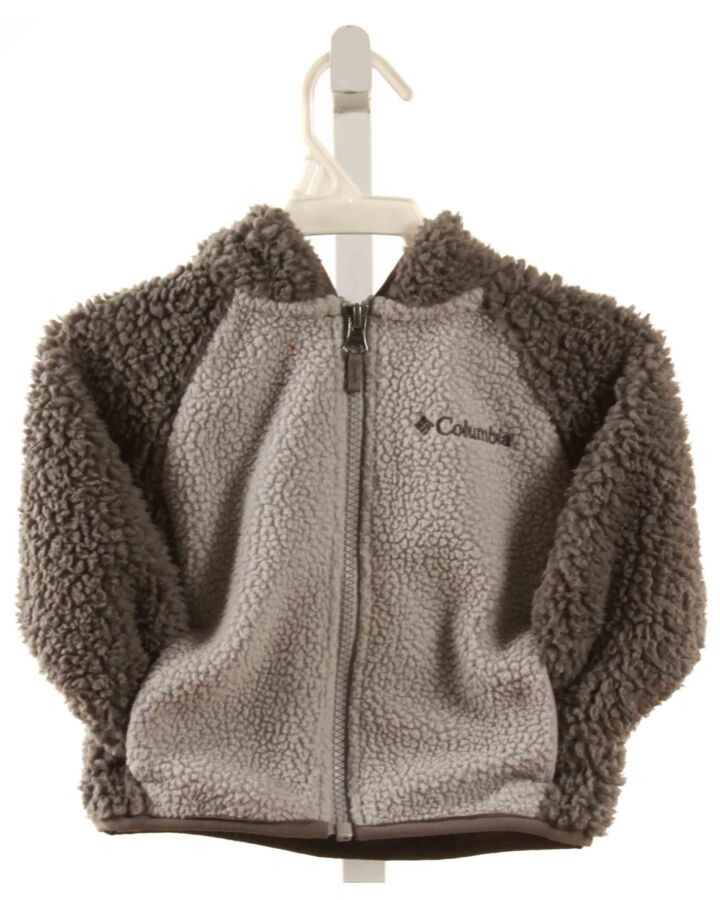 COLUMBIA  GRAY FLEECE   OUTERWEAR