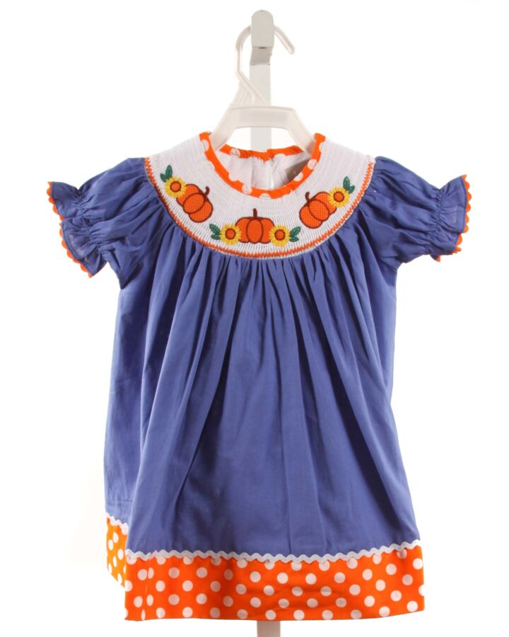 LIL CACTUS  BLUE   SMOCKED DRESS