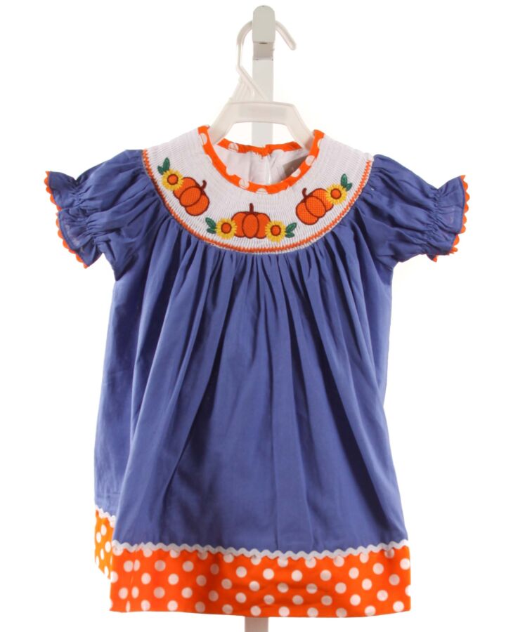 LIL CACTUS  BLUE   SMOCKED DRESS