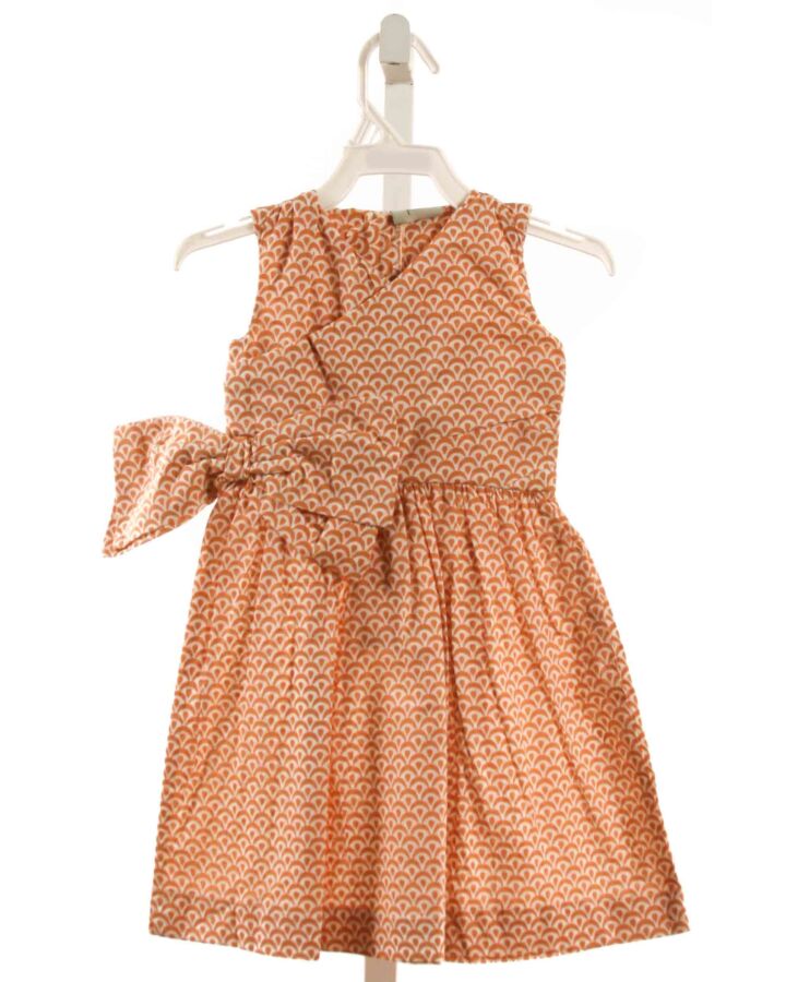 KATE QUINN  ORANGE    DRESS WITH BOW