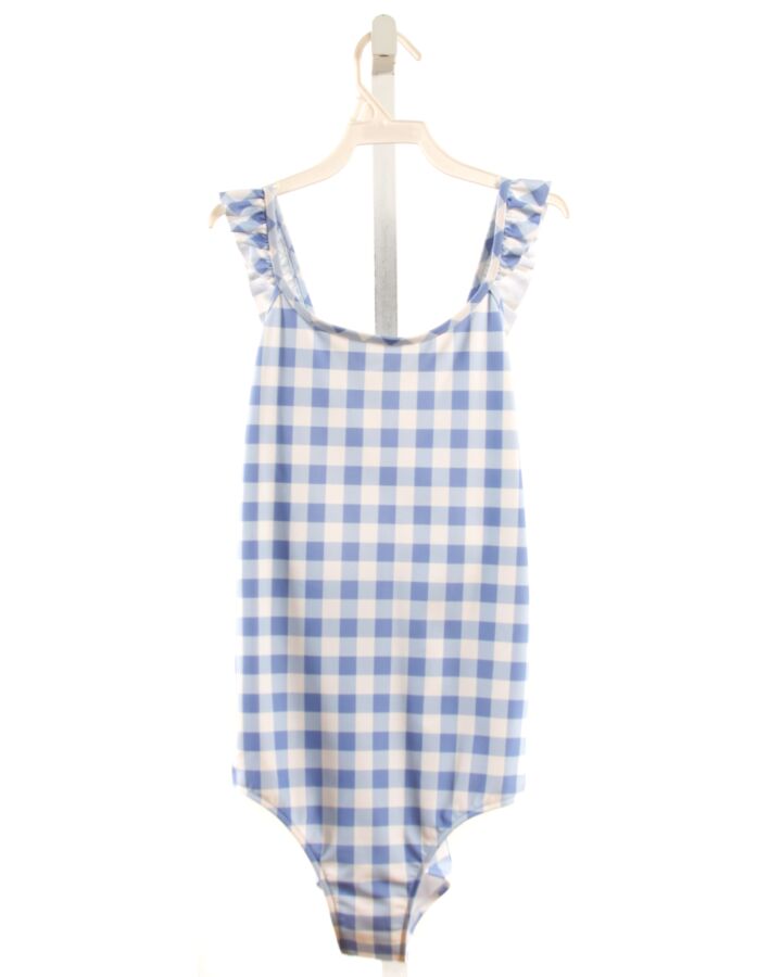 POLO BY RALPH LAUREN  BLUE  GINGHAM  1-PIECE SWIMSUIT