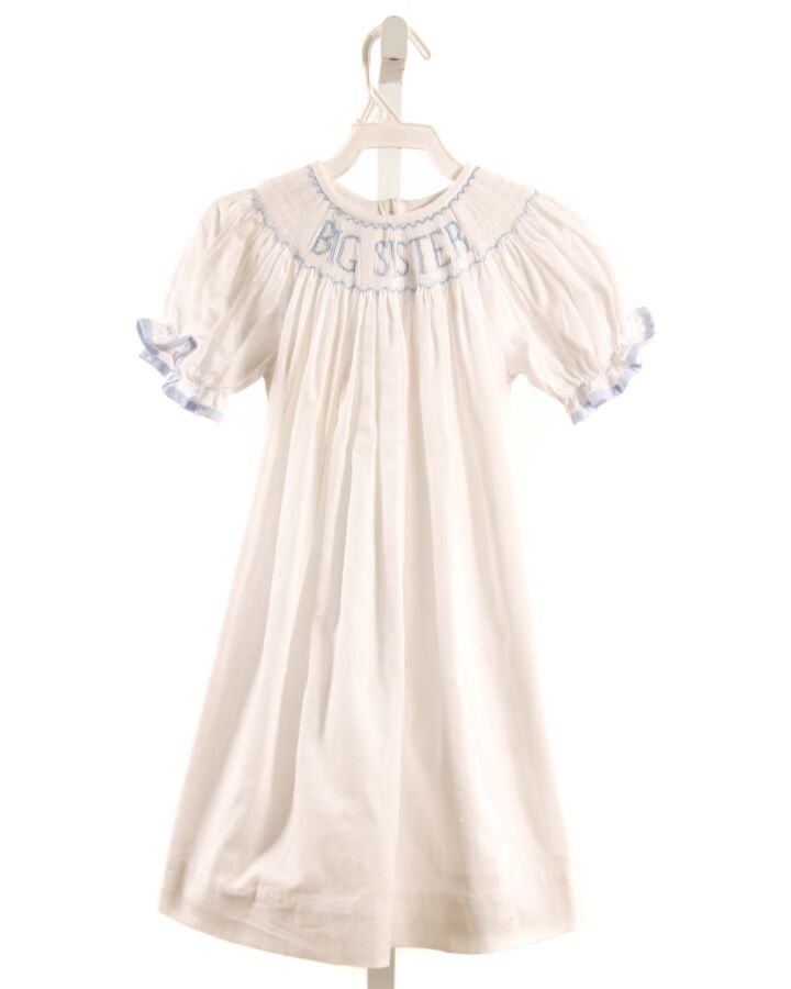 SOUTHERN SUNSHINE KIDS  WHITE PIQUE  SMOCKED DRESS