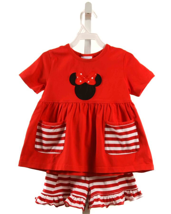 STITCHY FISH  RED KNIT STRIPED  2-PIECE OUTFIT