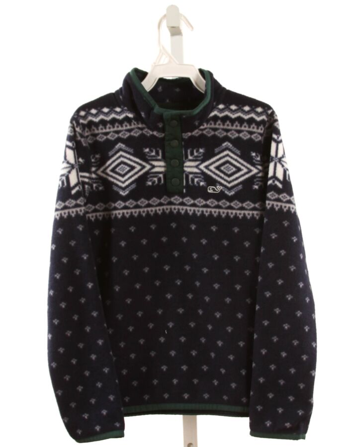 VINEYARD VINES  NAVY FLEECE   PULLOVER